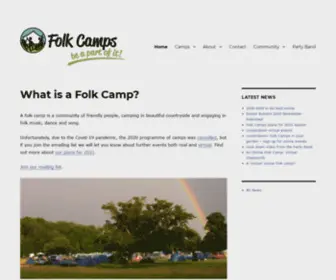 Folkcamps.co.uk(Folk Camps) Screenshot