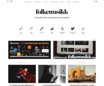 Folkemusikk.no(Magasinet for folkemusikk og folkedans) Screenshot