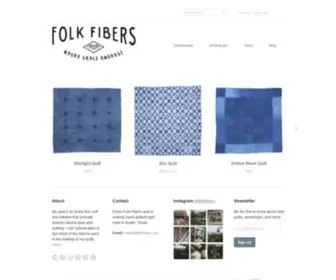 Folkfibers.com(Folk Fibers) Screenshot