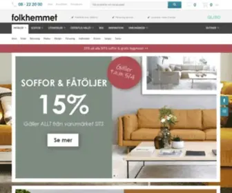 Folkhemmet.com(Möbler och inredning online) Screenshot
