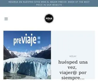 Folkhostel.com(Alojamiento en El Calafate) Screenshot