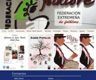 Folkloredeextremadura.com(Folklore) Screenshot