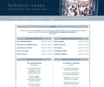 Folklornitexty.cz(Folklórní) Screenshot