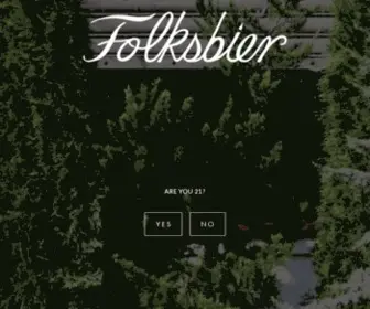 Folksbier.com(Folksbier Brauerei) Screenshot