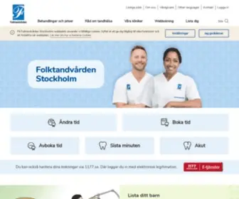 Folktandvardenstockholm.se(Folktandvården) Screenshot