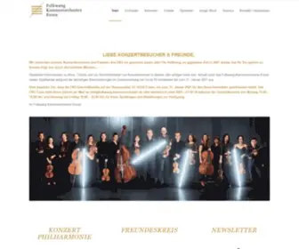 Folkwang-Kammerorchester.de(Folkwang Kammerorchester Essen) Screenshot