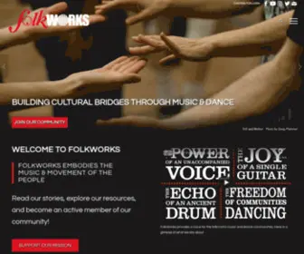 Folkworks.org(Folk, Roots, Trad Music Dance & Storytelling) Screenshot