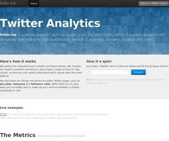 Foller.me(Analytics for Twitter) Screenshot