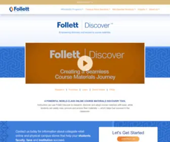 Follettdiscover.com(Course Materials Discovery) Screenshot