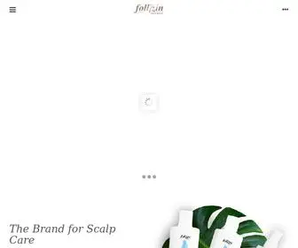 Follizin.com(Skin Care and Hair Care for Your Scalp) Screenshot