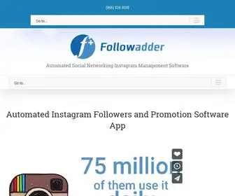Followadder.com(Organic Instagram Growth Service & Automation Tool) Screenshot