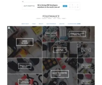 Followalicec.com(設計師選物 blog) Screenshot