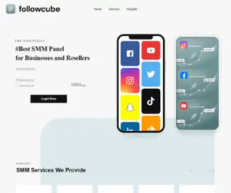 Followcube.com(Best SMM Panel for Businesses & Resellers) Screenshot