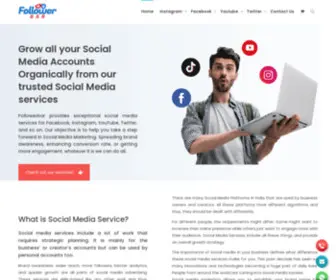 Followerbar.com(Buy Social Media Services Followers) Screenshot