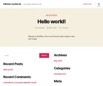 Followers-Kaufen.de(Just another WordPress site) Screenshot