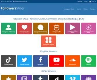 Followers-Shop.net(Followers, Likes, Comments and Views Starting at $1,40) Screenshot