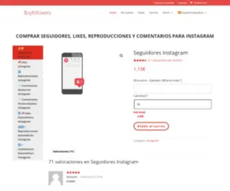 Followersmaker.es(Comprar Seguidores) Screenshot