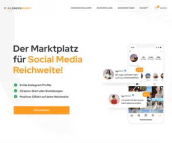 Followersmarkt.de(Der Social Media Markt) Screenshot