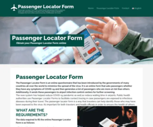 Followersofjesus.cc(The Passenger Locator Form) Screenshot