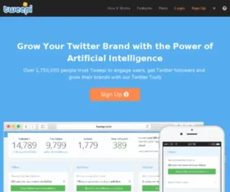 Followfridayhelper.com(Get More Twitter Followers Fast & Easy with Tweepi) Screenshot