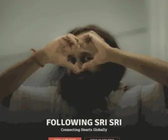 Followingsrisri.org(Following Sri Sri) Screenshot