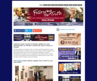 Followingthetruth.com(Catholic Speaker Gary Zimak) Screenshot
