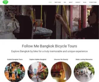 Followmebiketour.com(Bangkok bike tours with Follow Me) Screenshot