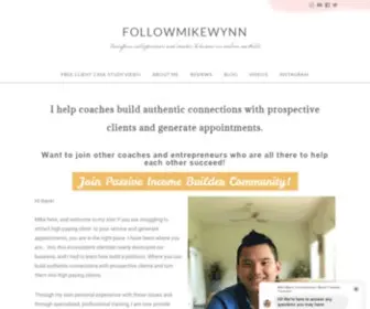 Followmikewynn.com(Home Page) Screenshot