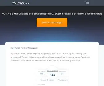 Follows.com(Buy Quality Twitter Followers) Screenshot