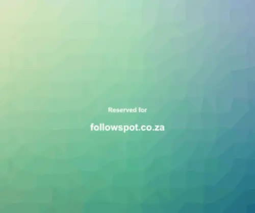 Followspot.co.za(Followspot) Screenshot