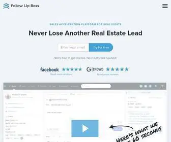 Followupboss.com(Stop sending your marketing dollars into a black hole. Follow Up Boss) Screenshot