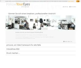 Followyoureyes.de(FollowYourEyes ist eine Agentur für Mediendesign) Screenshot