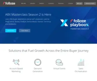 Folloze.com(Account based marketing) Screenshot