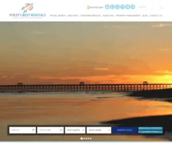 Follysbestrentals.com(Folly Beach Vacation Rentals) Screenshot