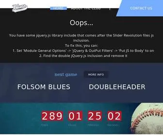 Folsombluesbaseballclub.com(Baseball Club) Screenshot