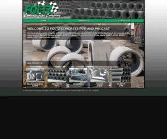 Foltzconcretepipe.com(Foltz Concrete Pipe Company) Screenshot