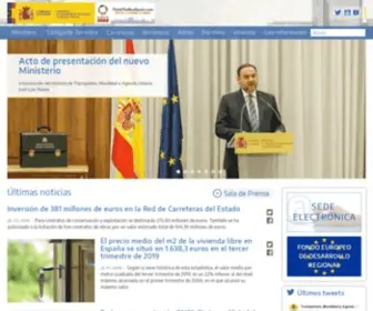 Fomento.es(Ministerio de Transportes) Screenshot