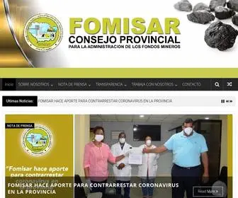 Fomisar.com(CONSEJO PROVINCIAL PARA LA ADMINISTRACION DE LOS FONDOS MINEROS) Screenshot