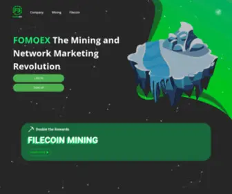 Fomoex.io(The Mining and Network Marketing Revolution) Screenshot