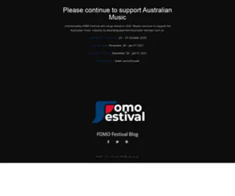 Fomofestival.com.au(FOMO Festival) Screenshot