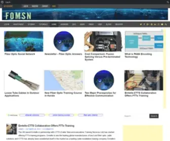 Fomsn.com(Fiber Optic Social Network) Screenshot