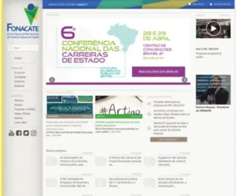 Fonacate.org.br(Fórum Nacional Permanente de Carreiras Típicas de Estado) Screenshot