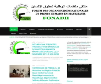 Fonadh.org(Un reseau de promotion et de protection des droits humains) Screenshot