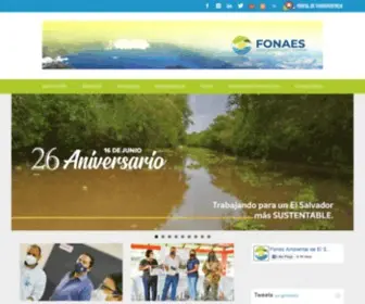 Fonaes.gob.sv(Fondo Ambiental de El Salvador) Screenshot