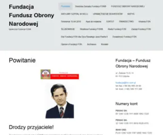 Fon.com.pl(Fundacja Fundusz Obrony Narodowej) Screenshot