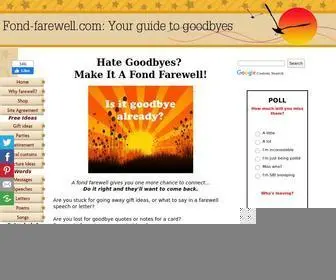 Fond-Farewell.com(Your Fond Farewell Guide) Screenshot