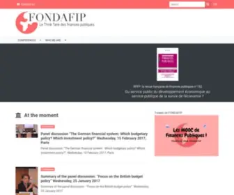 Fondafip.org(Le Think Tank des finances publiques) Screenshot