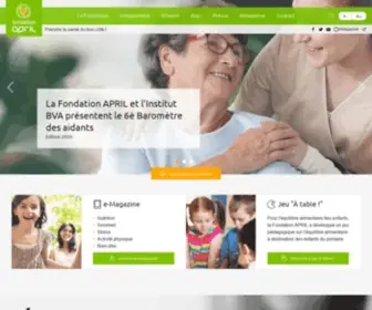 Fondation-April.org(La Fondation APRIL œuvre dans 3 domaines) Screenshot