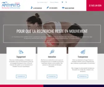 Fondation-Arthritis.org(Fondation Arthritis) Screenshot