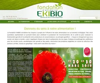 Fondation-Ekibio.com(Écologie) Screenshot